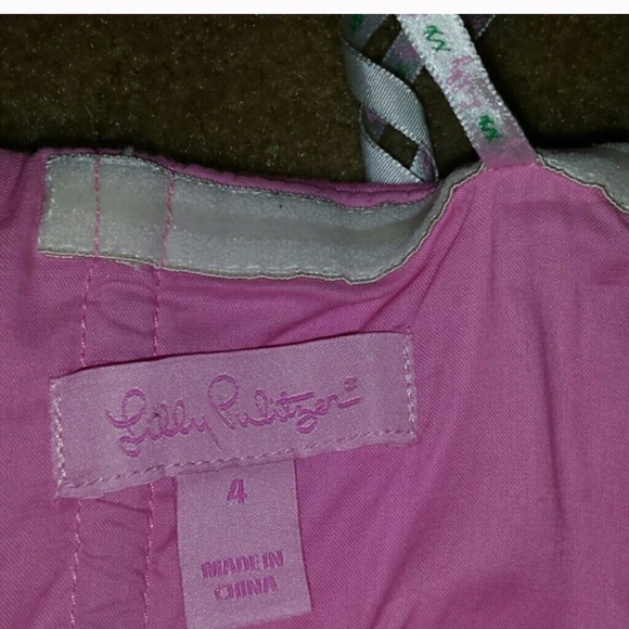 Lilly P pink strapless dress - Picture 4 of 4